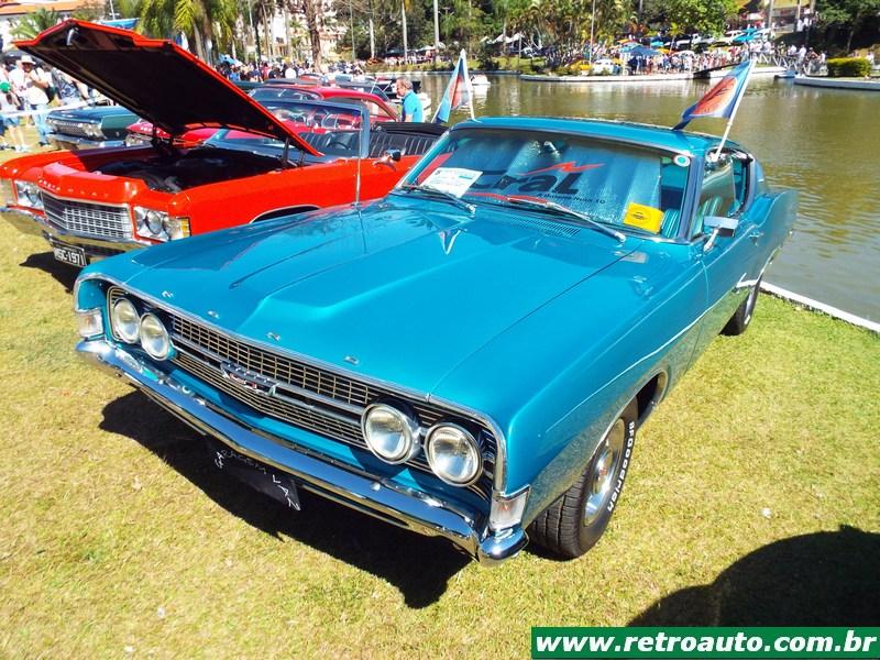 Ford Torino: Com carrocerias sedã, cupê e Wagon, ficou mais conhecido como Muscle Car