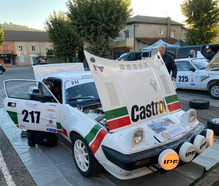 Rallye Tour Ardeche, Setembro 2025. E um Triumph TR7 Special (Veículos Históricos de Competição (VHC)